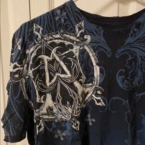 Blue Gradient Affliction Short Sleeve (M)